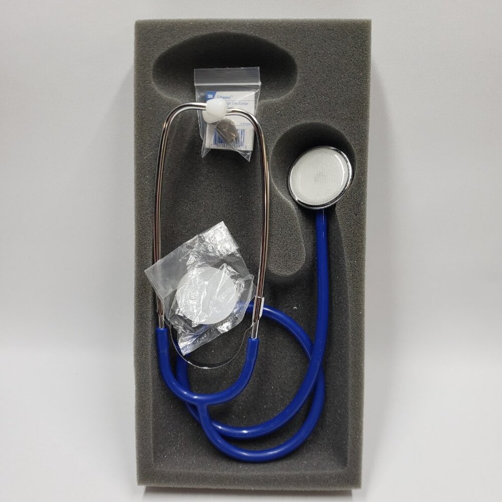 Stethoscope Adult Pediatric Blue New No Box.
